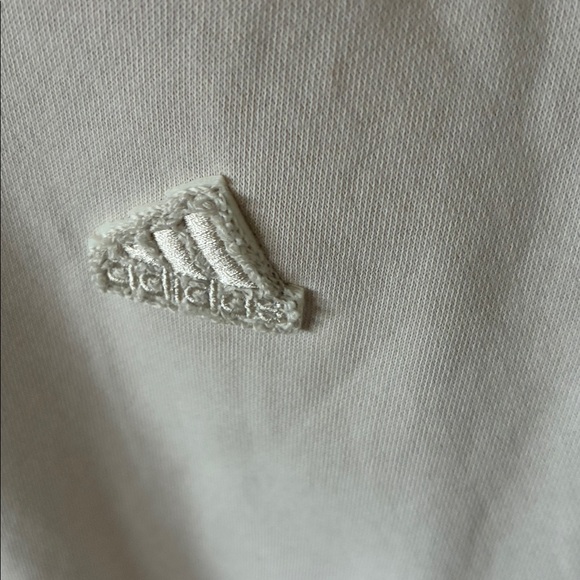 Adidas sz S Women's Cream Cropped Sweatshirt like new! - Picture 3 of 6